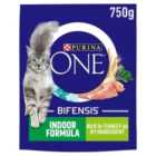 Purina ONE Indoor Cat Adult Dry Cat Food Rich In Turkey 750g 750g