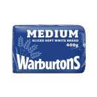 Warburtons Medium White Bread 400g