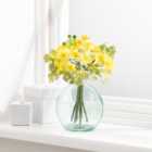 Artificial Yellow Primula and Narcissi Stems