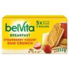 BelVita Breakfast Biscuits Duo Crunch Strawberry & Yogurt 5 Pack 5 x 50g