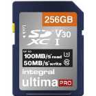 Integral 256GB UltimaPRO V30 Premium SD Card (SDXC) UHS-I U3 - 100MB/