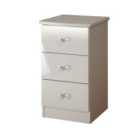 Ready Assembled Zodian 3-Drawer Chest - Grey