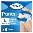TENA Incontinence Pants Plus L 8 per pack