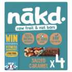nakd. Salted Caramel Fruit & Nut Bars Multipack 4 x 35g