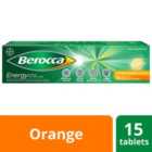 Berocca Energy Food Supplement Orange Effervescent Tablets 15 per pack