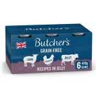 Butcher's Recipes in Jelly Dog Food Tins 6 x 400g