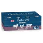 Butcher's Grain Free Recipes in Jelly Dog Food Tins 12 x 400g
