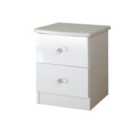 Ready Assembled Zodian 2-Drawer Chest - White