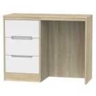 Ready Assembled Barquero Dressing Table - Pine/White Gloss