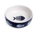 Petface Ceramic Fish Bone Cat Bowl