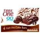 Fibre One Triple Choc Cake Bars, 4x25g
