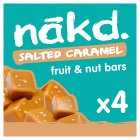 nakd. Salted Caramel Fruit & Nut Bars Multipack, 4x35g
