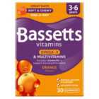 Bassetts Orange Omega 3 & Multivitamins 3-6yrs 30 per pack