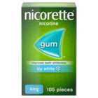 Nicorette Icy White 4mg Gum (Stop Smoking Aid) 105 per pack