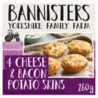 Bannisters Farm 4 Cheese & Bacon Potato Skins 260g
