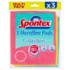 Spontex Microfibre Pads 3 per pack