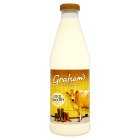 Graham's Dairy Gold Top Jersey Full Cream Whole Milk, 1litre