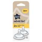 Tommee Tippee Closer To Nature Easivent Medium Flow Teats 2 per pack