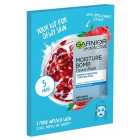Garnier Moisture Bomb Pomegranate Hydrating Face Sheet Mask 5 Pack 5 x 32g