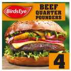 Birds Eye 4 Original Beef Quarter Pounder Burgers 456g