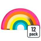 Rainbow Paper Party Plates 12 per pack