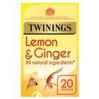 Twinings Revitalise Lemon & Ginger Herbal Tea Bags 20s 30g