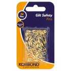 Korbond 36 Gilt Safety Pins