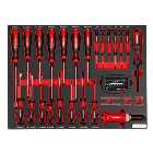 Sealey TBTP04 72 Piece Tool Tray with Screwdriver Set