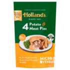 Holland's Potato & Meat Pies 4 x 184g