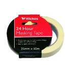 Wickes Multi-Surface Cream Masking Tape - 24mm x 50m