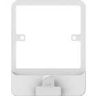 Lisse 1 Gang Plate Switch Surround with Clip - White