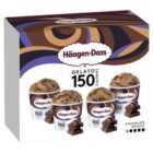 Haagen-Dazs Gelato Chocolate Drizzle Mini Cups Ice Cream 4 x 95ml
