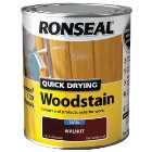 Ronseal Quick Drying Woodstain - Satin Walnut 750ml