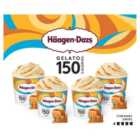 Haagen-Dazs Gelato Caramel Swirl Mini Cups Ice Cream 4 x 95ml