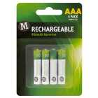 Morrisons Rechargeable AAA Batteries 900mAh