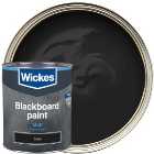 Wickes Blackboard Matt Black Paint - 750ml