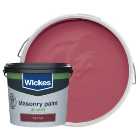 Wickes Smooth Masonry Paint - Brick Red - 5L