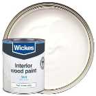Wickes Non Drip Matt Wood & Metal Paint - Pure Brilliant White - 750ml