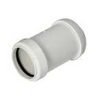 FloPlast WP08W Push-Fit Waste Straight Coupler - White 40mm