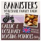 Bannisters Farm Garlic & Rosemary Roast Potatoes 360g