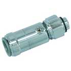 John Guest Speedfit Isolating Valve with Tap Connector Chrome 15mm