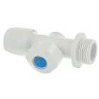 Hep2O HX38/15WS Hot and Cold Appliance Valve - 3/4in x 15mm