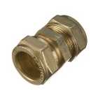 Primaflow Brass Compression Straight Coupling - 15mm Pack Of 2