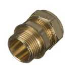 Primaflow Brass Male Iron Straight Coupling - 22mm X 1in Pack Of 2