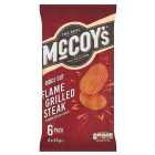 McCoy's Flame Grilled Steak Multipack Crisps 6 Pack 6 x 25g