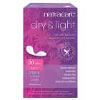 Natracare Organic Cotton Dry & Light Incontinence pads Slim 20 per pack