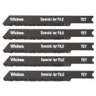 Wickes Universal Shank Tungsten Carbide Jigsaw Blade For Tile - Pack Of 5