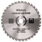 Wickes 36 Teeth Universal Wood Circular Saw Blade - 185 X 20mm