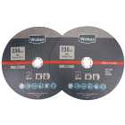Wickes Metal Flat Cutting Disc 230mm - Pack of 2