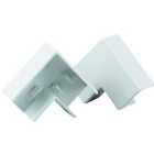 TTE White Flat Angle Mini Trunking - 16 x 16mm - Pack of 2